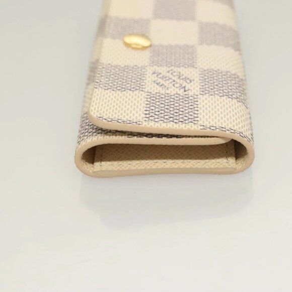 LOUIS VUITTON Damier Azur Multi Cles 4 Key Case N60020 LV Auth 131504 - Picture 6 of 16